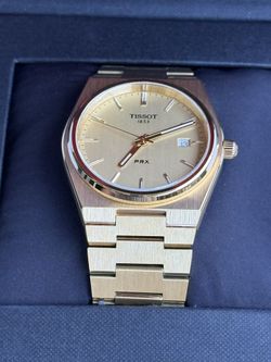 Tissot PRX Gold Tone Quartz 40mm – Nuevo con Caja y Papeles – Elegante
