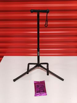 On-Stage Guitar Stand with Ernie Ball Strings