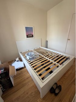 Ikea Malm Storage Queen Bed Frane