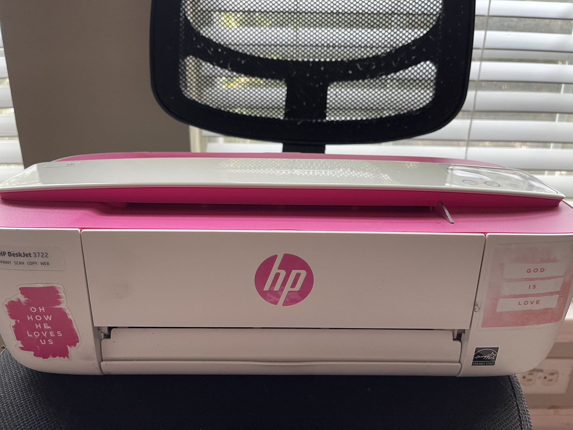HP Desk jet 3722 Printer (Pink)