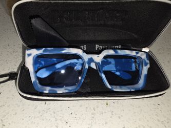 Blue Partagas Glasses New