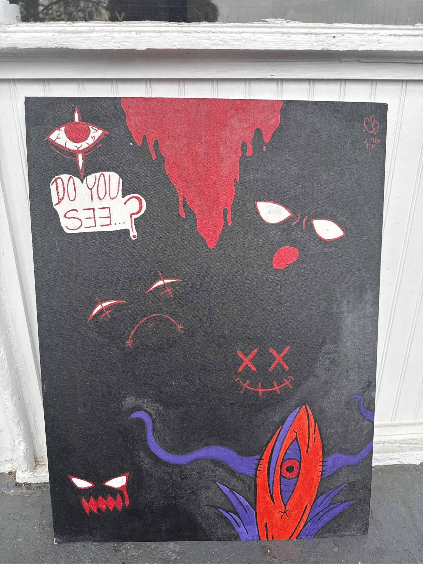 (Unseen) Acrylic Painting GITD