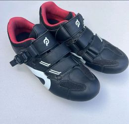 Peloton Mens PL-SH-B-42 Low Top Black White Cycling Shoes Size US 10 EUR 42