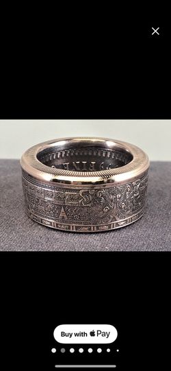 Aztec Calendar Coin Rings - 999 Fine Copper - Includes Powder Coating in Clear High Gloss Powder Coat