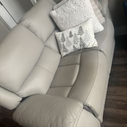  faux leather living room set with reclining seats