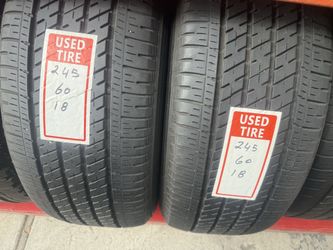 2 used tires 245/60r18 Bridgestone ‼️💵free installation and balance 👌‼️