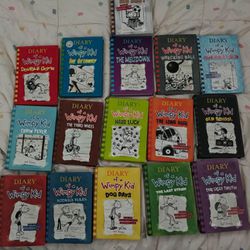 15 Volumes Of Diary of wimpy Kid