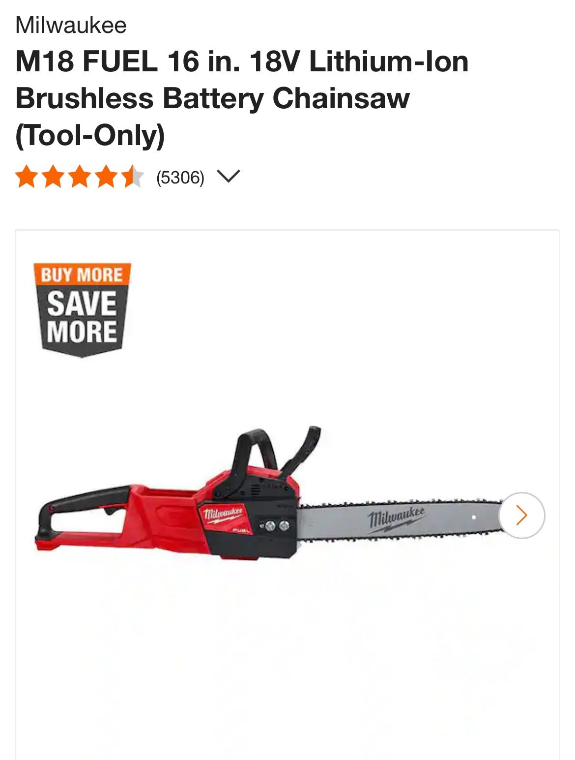 M18 Chainsaw Brand New Sealed in Box