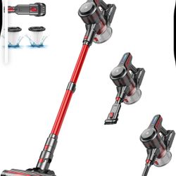 Chebio A16 Cordless Vacuum Cleaner 1.5 Liter Capacity Lightweight Adjustable Red