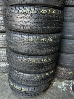 Llantas Usadas 265-70-16. Used Tires 