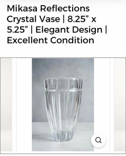 Vintage Mikasa Reflections Crystal Vase