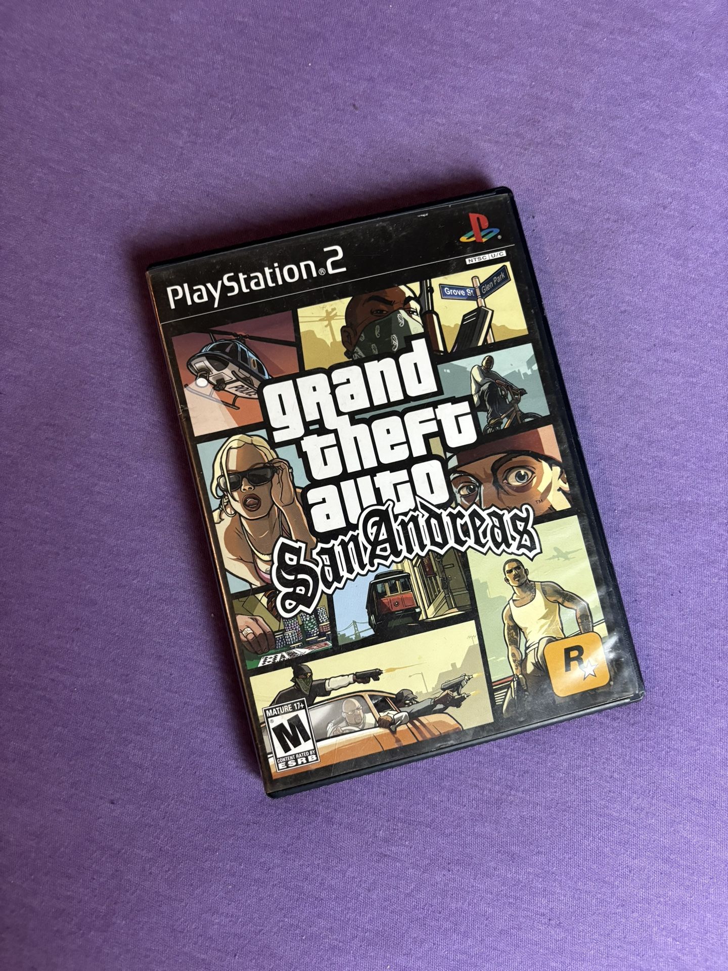 Grand Theft Auto San Andreas PS2 w manual 