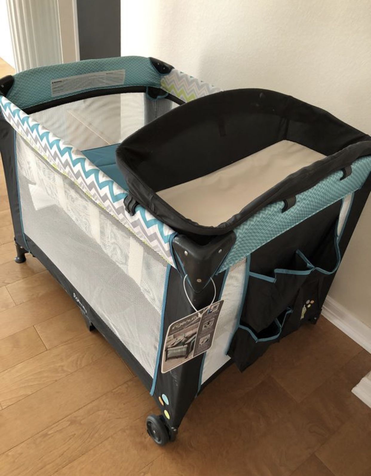 Ingenuity Smart and Simple Packable Portable Playard with Changing Table