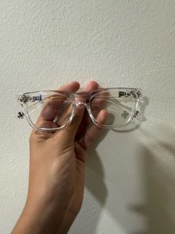 Chrome heart glasses