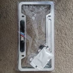 Bmw License Plate Frames Metal 2 Brand New 