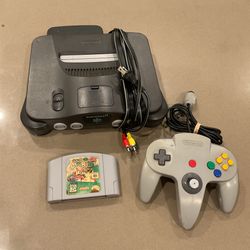 Nintendo 64 with super mario