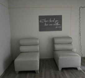 Pair of Modern Gray Chairs