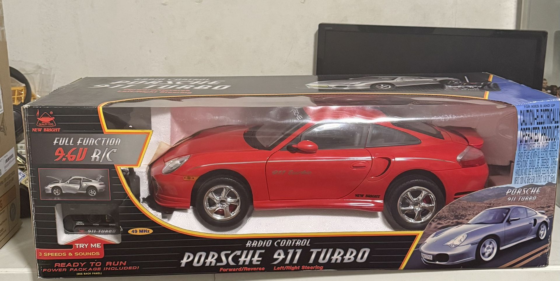 2001 New Bright Quality Toys Porsche 911 Turbo Rc Car 