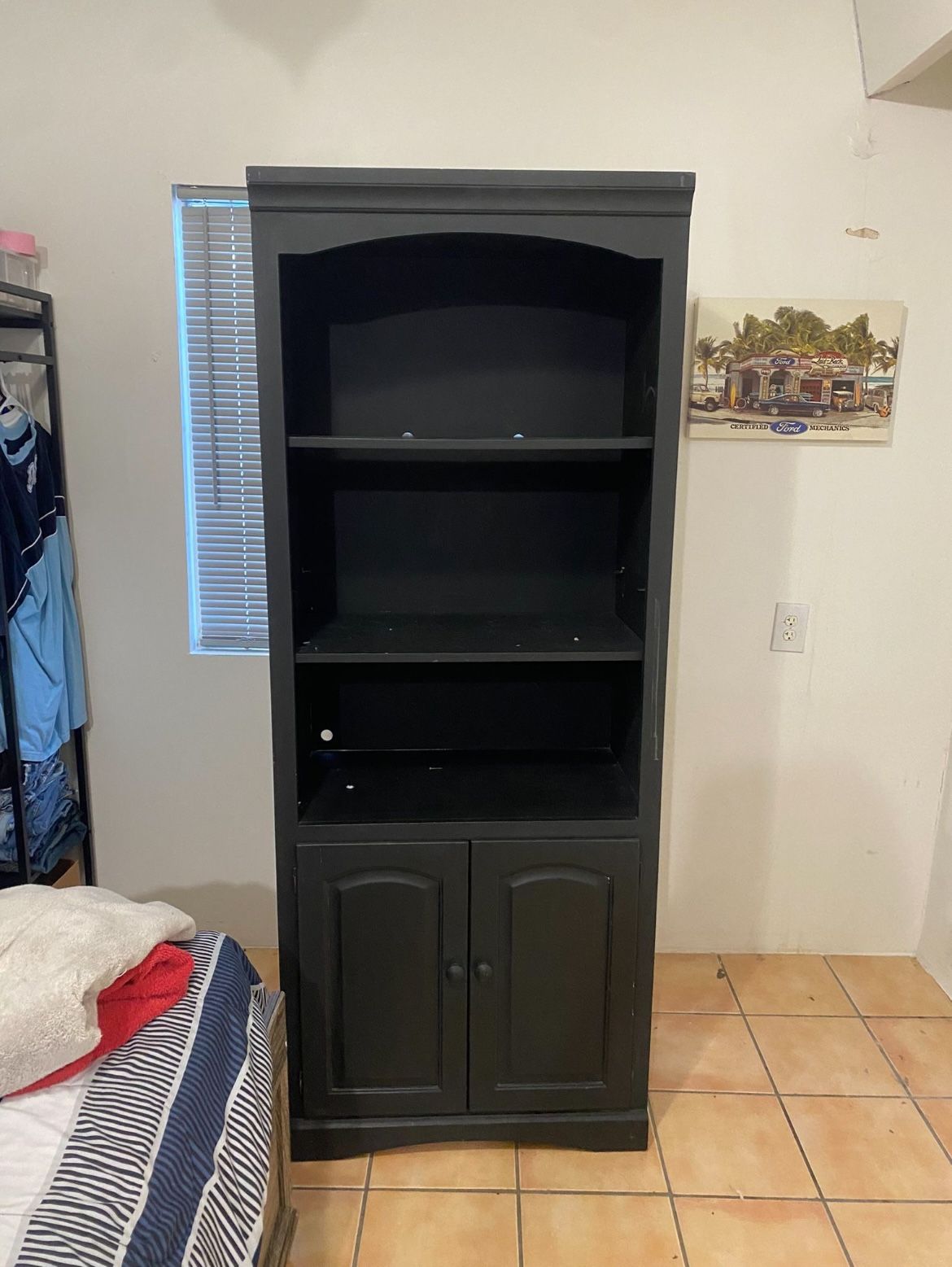 Black Shelf Cabinet