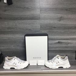 Gucci Flashtrek White Men’s Sneakers US Size 10 543162