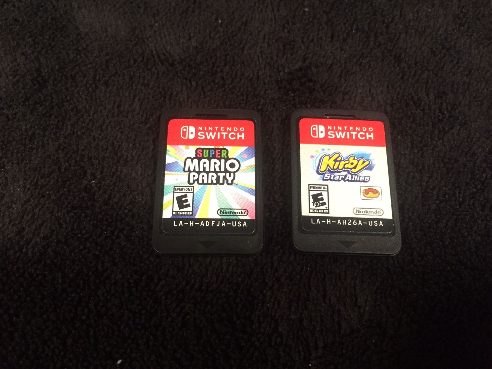 Nintendo Switch Games, Super Mario Party, Kirby Star Allies, 30$ each, *Super Mario Party SOLD