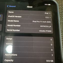 iPad Pro 11-inch (M4) 512GB WiFi/Cellular 