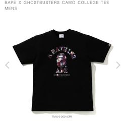 Bape X Ghostbuster camo college tee A Bathing Ape