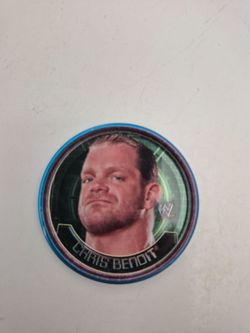 WWE Insider Metal Coin Chris Benoit #17 (2006) Topps