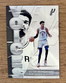 2025 Topps Chrome Victor Wembanyama Voices Insert #VS-1 San Antonio Spurs