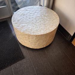 Round Sea Shell Coffee Table 