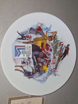 1980 Olympic plate, 10 or I throw out.