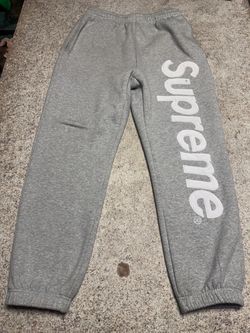 Grey supereme sweatpants