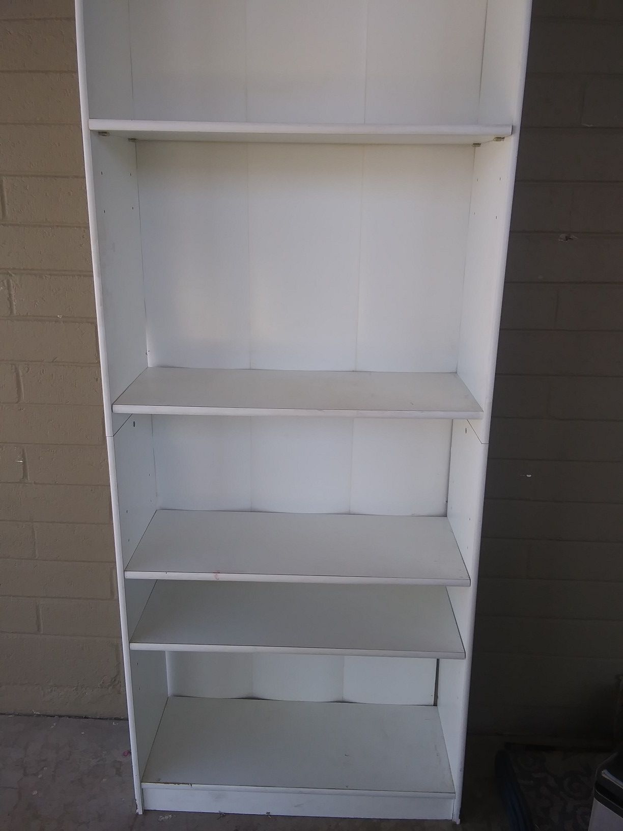 White bookcase