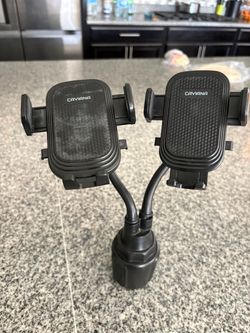 2 phone holders for cup holder