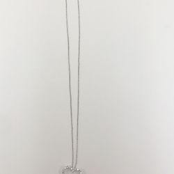 Necklace 14KWG 18” 1.00CTW Diamond Lab Grown Heart Pendant 