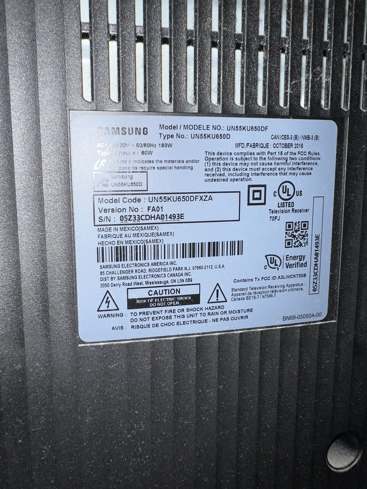 55” 4K Ultra HD TV