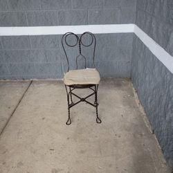 1920's Wrought Iron Ice Cream Parlor Chair