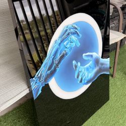 Original Hand-Painted Neon ligth Artwork for Sale