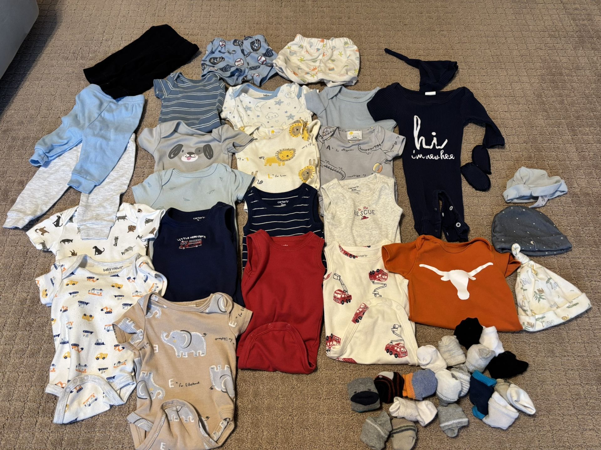 Boy- Baby Clothes 0-3 M