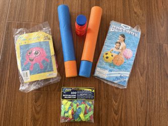 Summer water play supplies for kids, 6 items