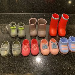 7 Pairs of Our Generation Boots Shoes Sneakers for 18” Dolls Like American Girl