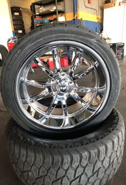 Set de rines 20x10 con llanta gaenlander nueva