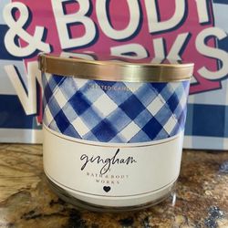 Bath & Body Works Gingham 3 Wick Candle 