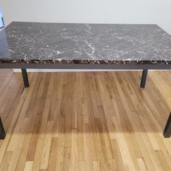 Dining Table Set With 6 Cushioned Chairs