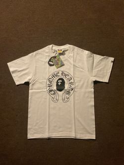 Bape X Chrome Hearts tee shirt, size medium, color white