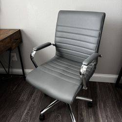Grey office chair