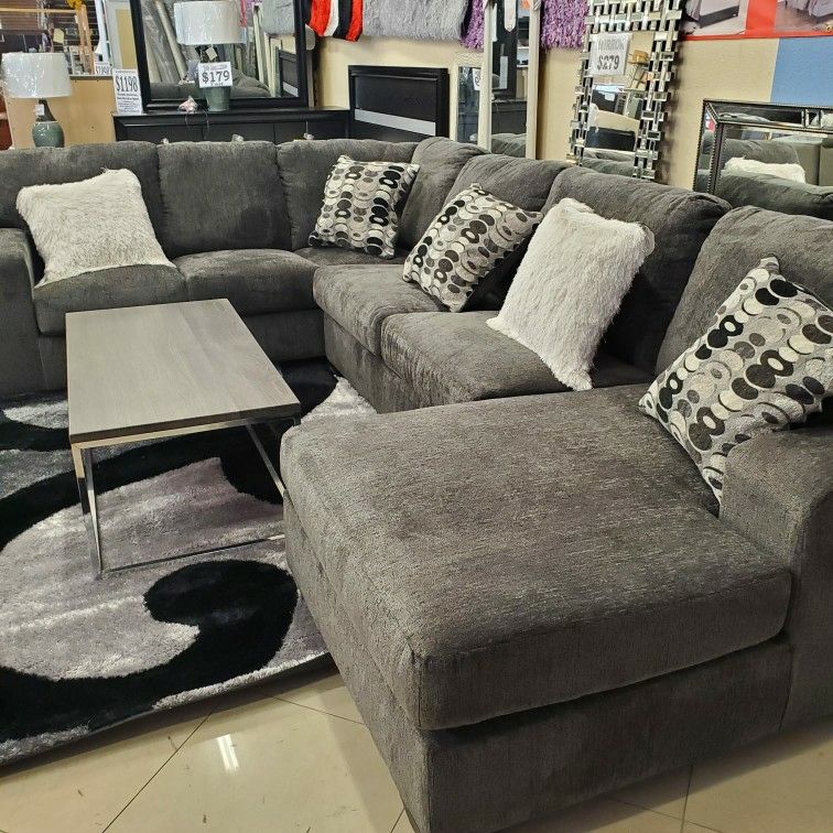 Grey Sectional By Ashley...✅ We Take Payments.. ✅No Credit Needed 