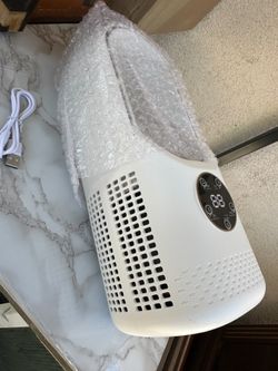 White fan with water filter