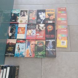 VHS Tapes.  Movies And New Tapes. 