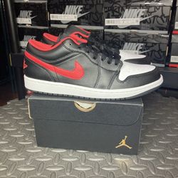 AIR JORDAN 1 LOW (Black/Fire Red ) [ 8.5  &  11.5 Men’s ]